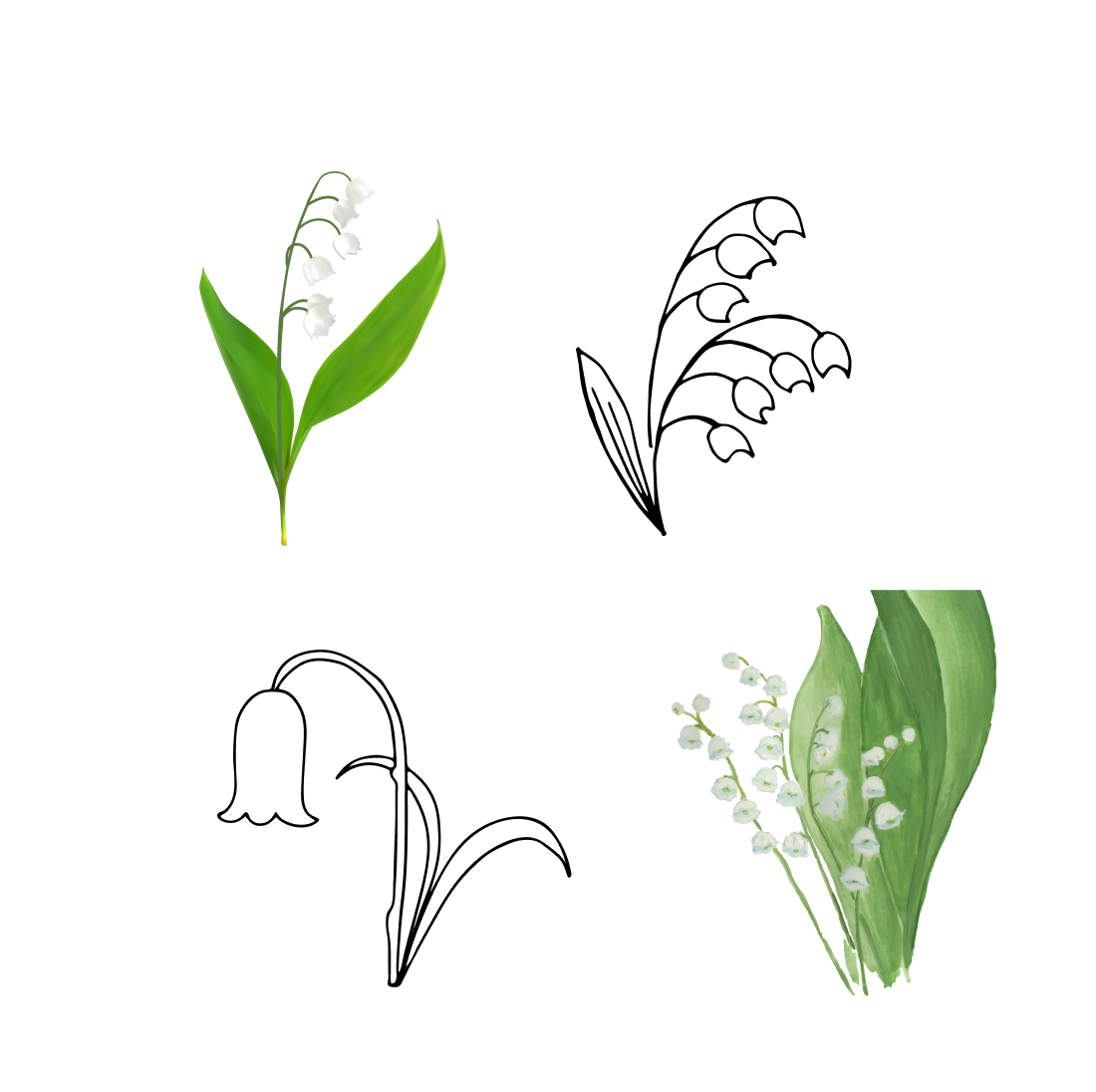 Lily of the Valley SVG cover.