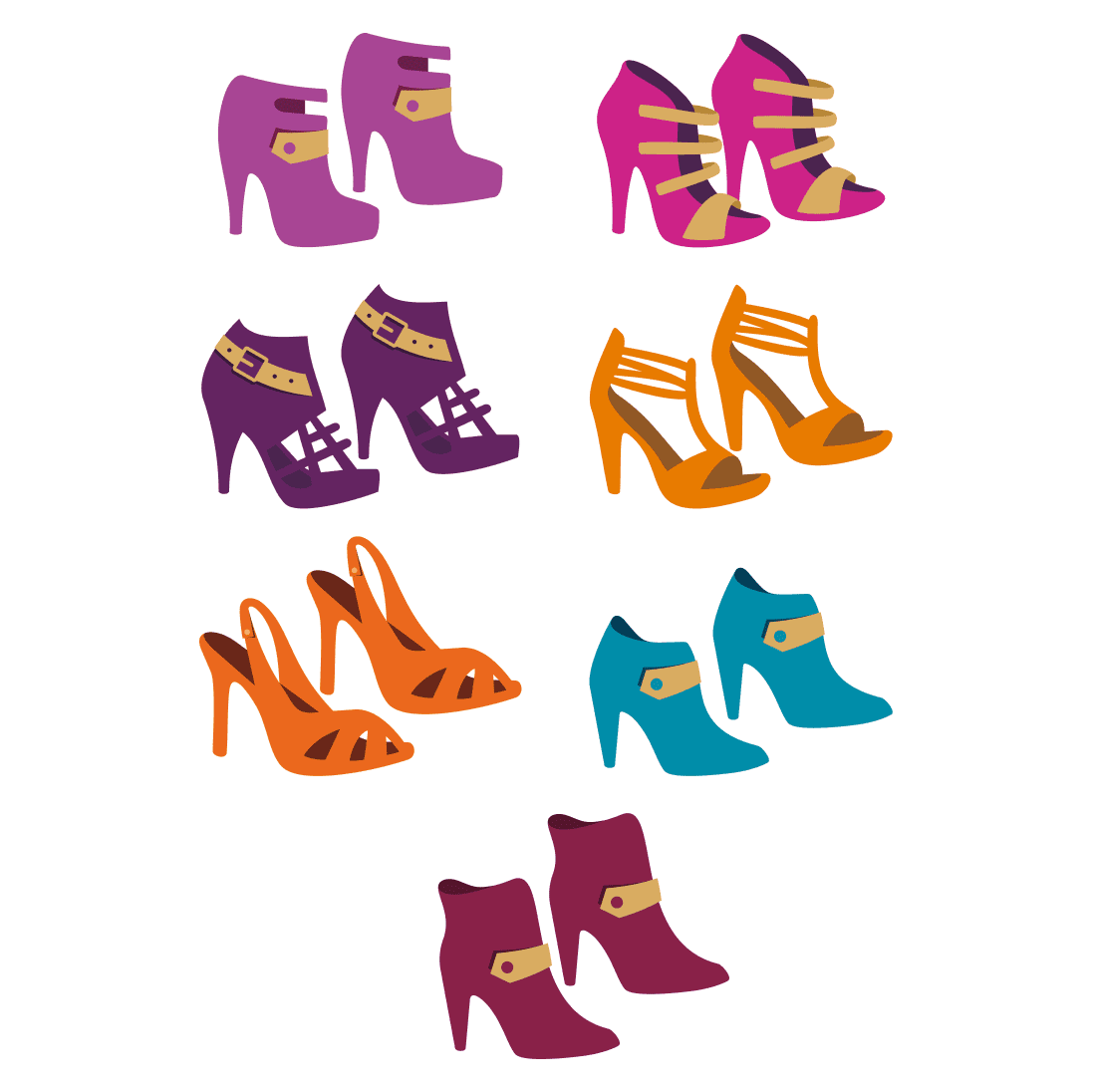 Pair Of High Heels Svg Cover.