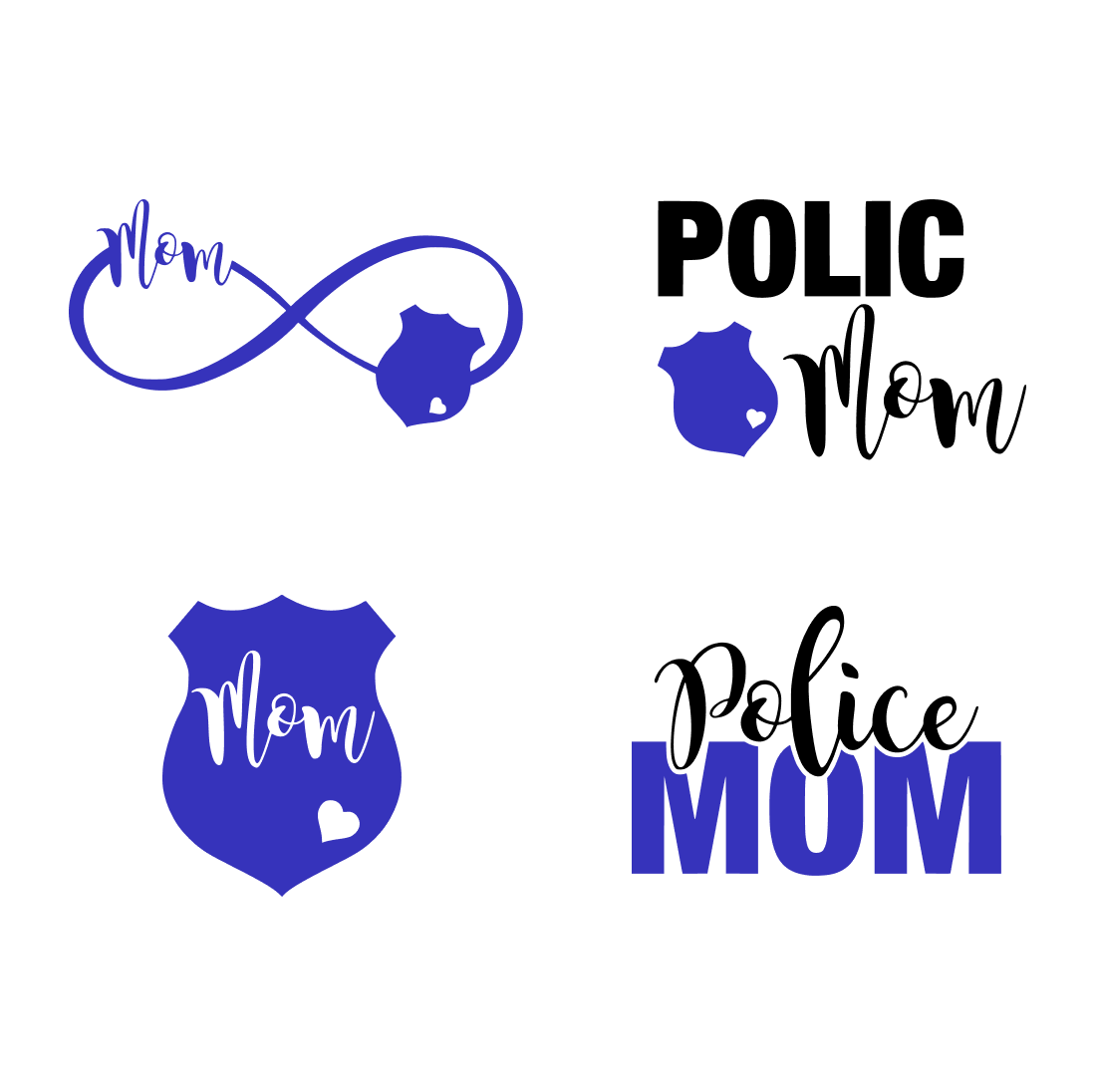 Police Mom SVG cover.