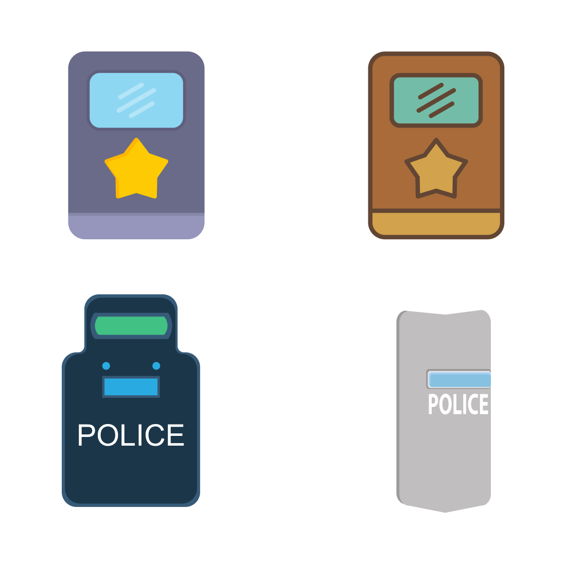 Police Shield SVG cover.