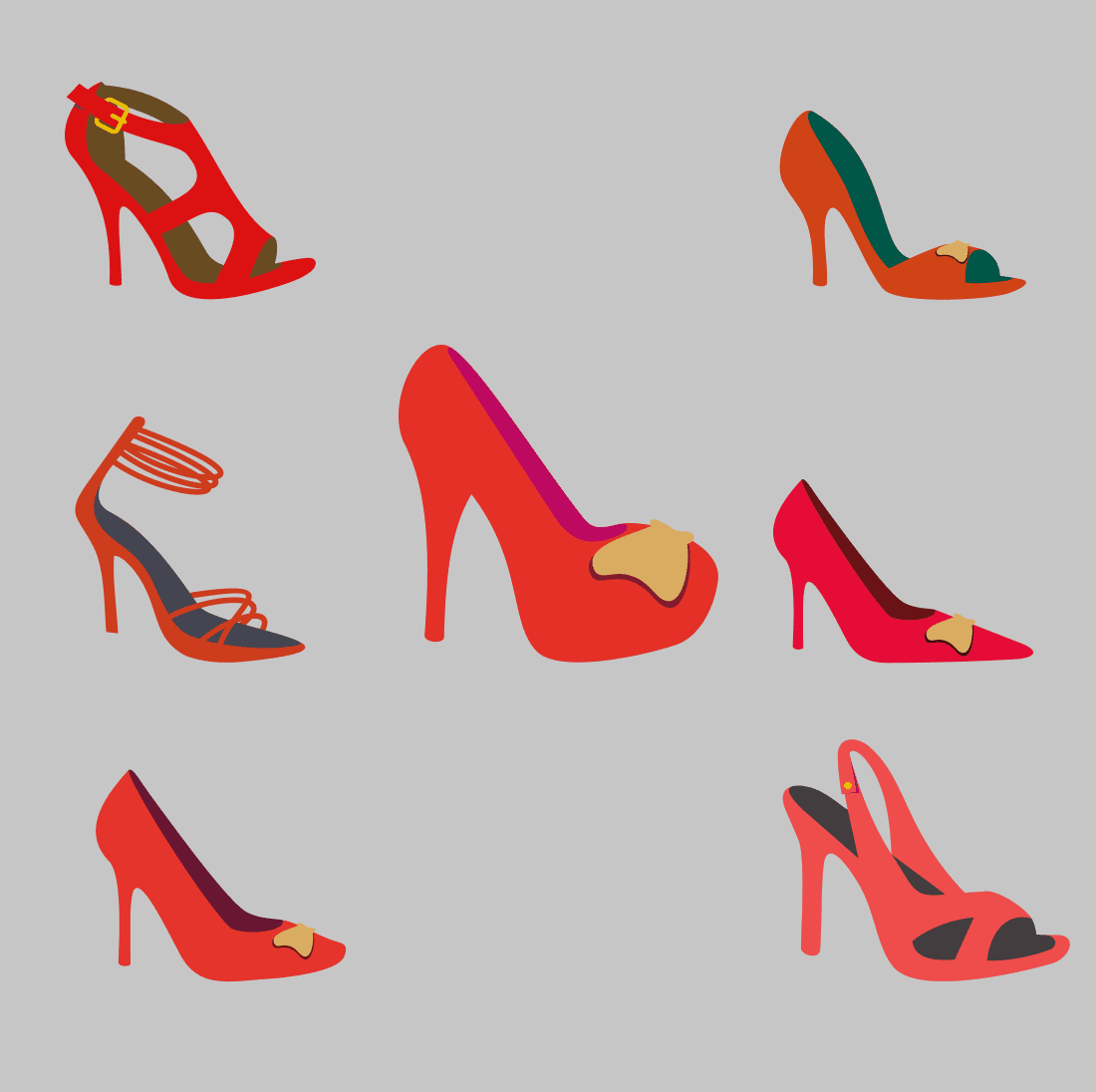 Red Bottom High Heels Svg Cover.