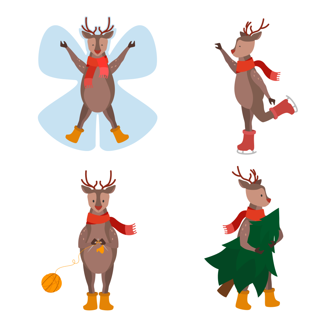 Reindeer SVG Free cover.