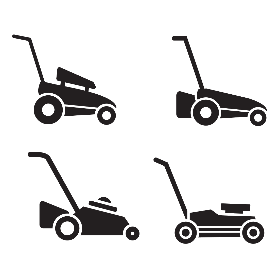 Silhouette Lawn Mower Svg Cover.