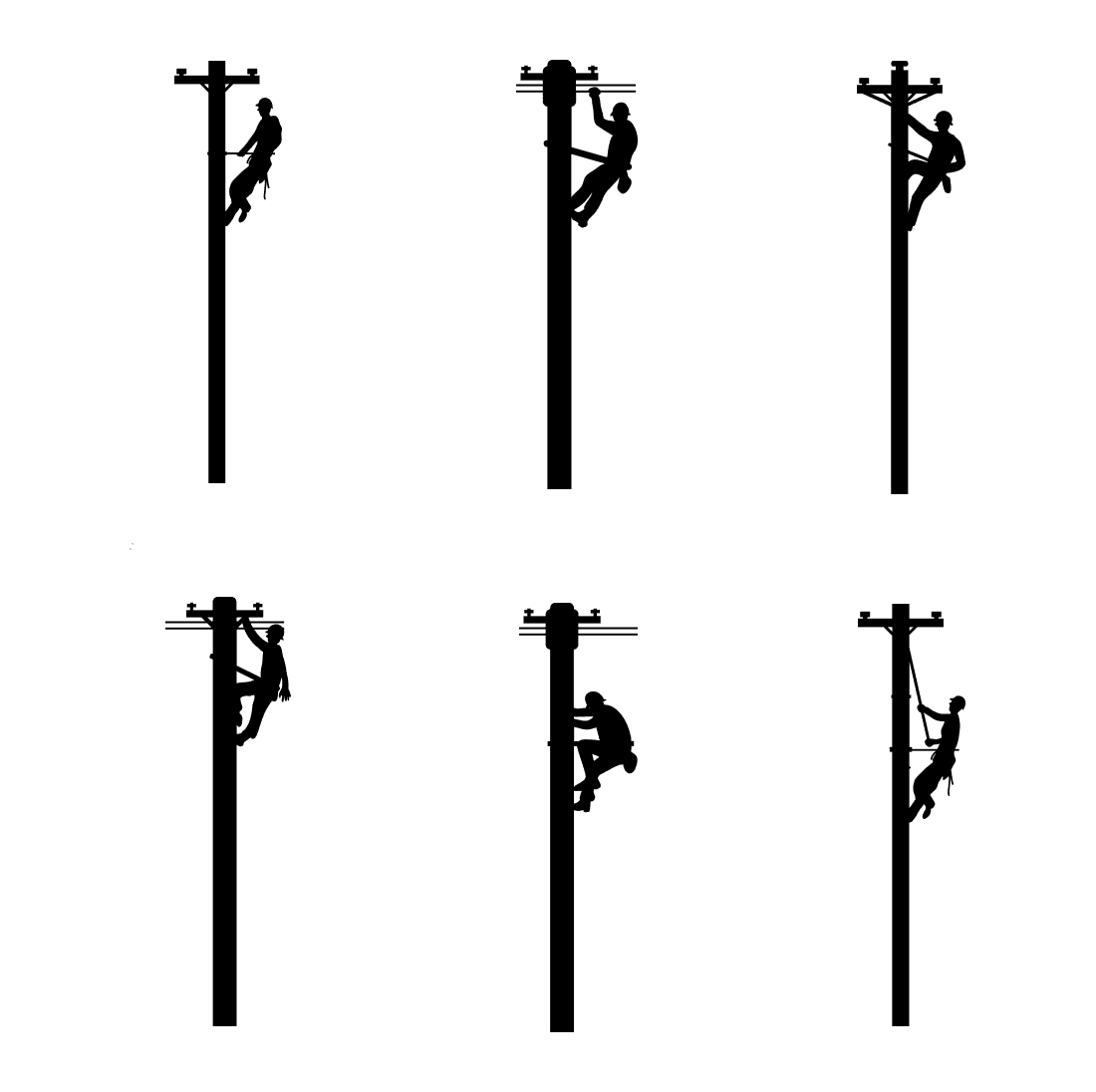 Silhouette Lineman Svg Cover.