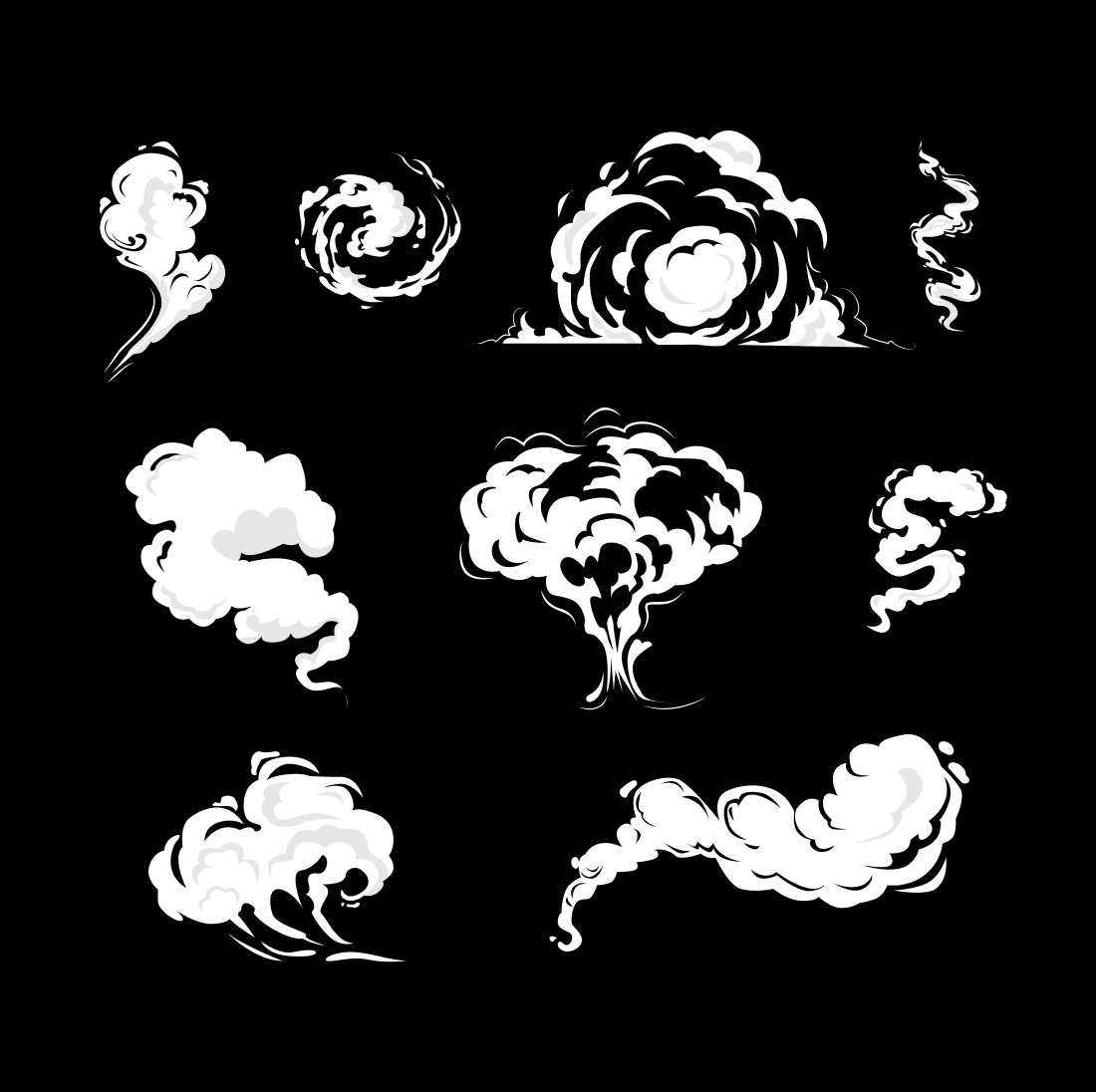 Smoke Cloud SVG cover.