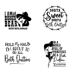 Yellowstone Beth Dutton SVG – MasterBundles