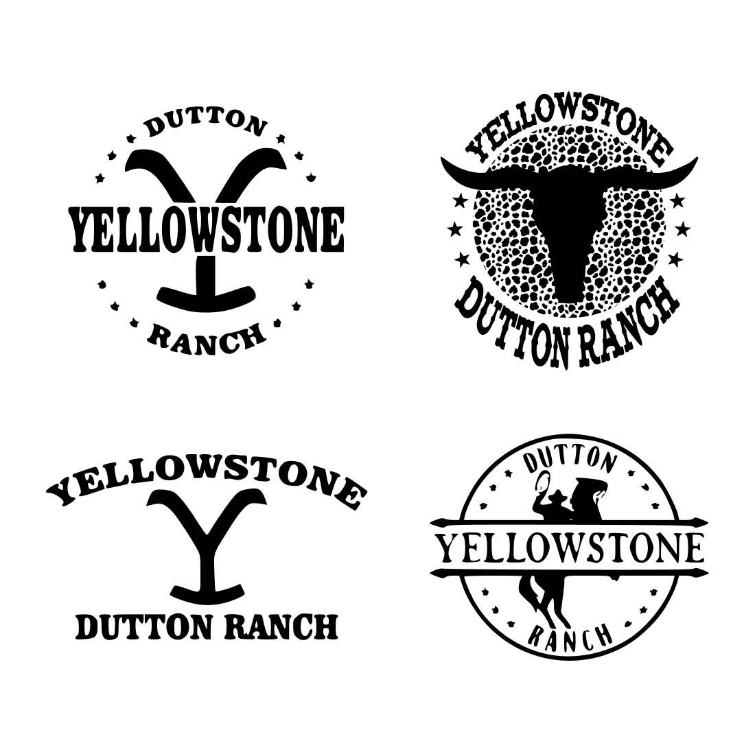 Yellowstone Dutton Ranch SVG cover.
