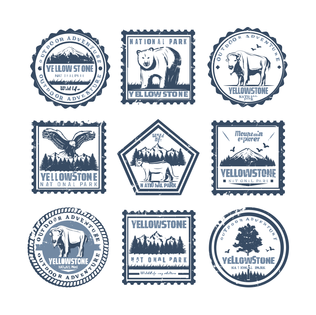 Yellowstone National Park SVG cover.