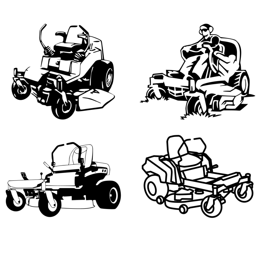 Zero Turn Lawn Mower SVG Designs MasterBundles