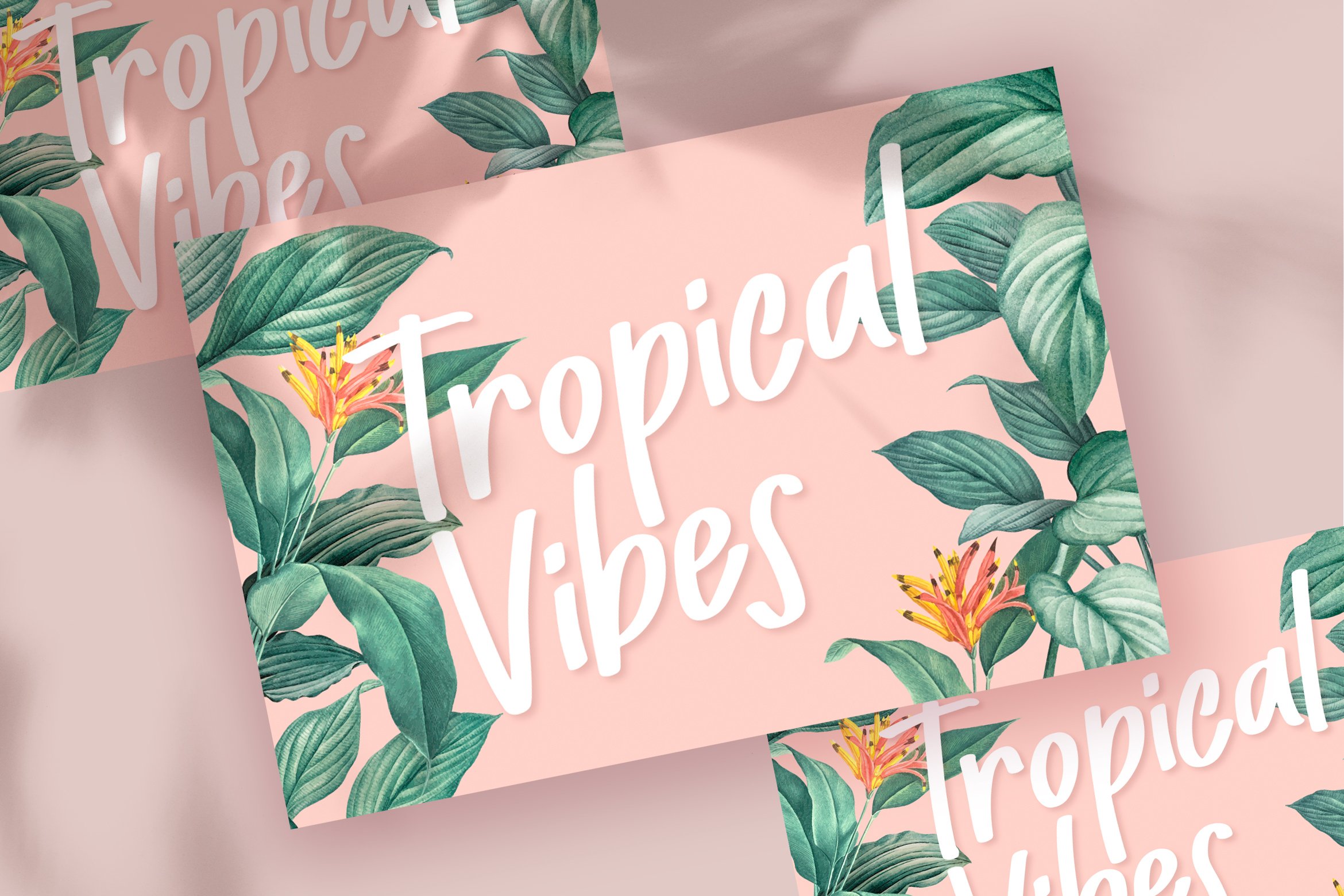 Tropical vibes font.