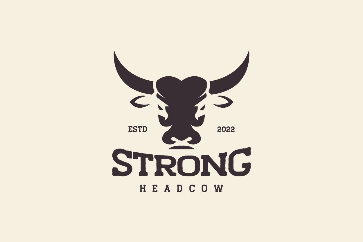 Bull Head Silhouette Logo Cow Face Stock Vector (Royalty Free) 2314992261 |  Shutterstock