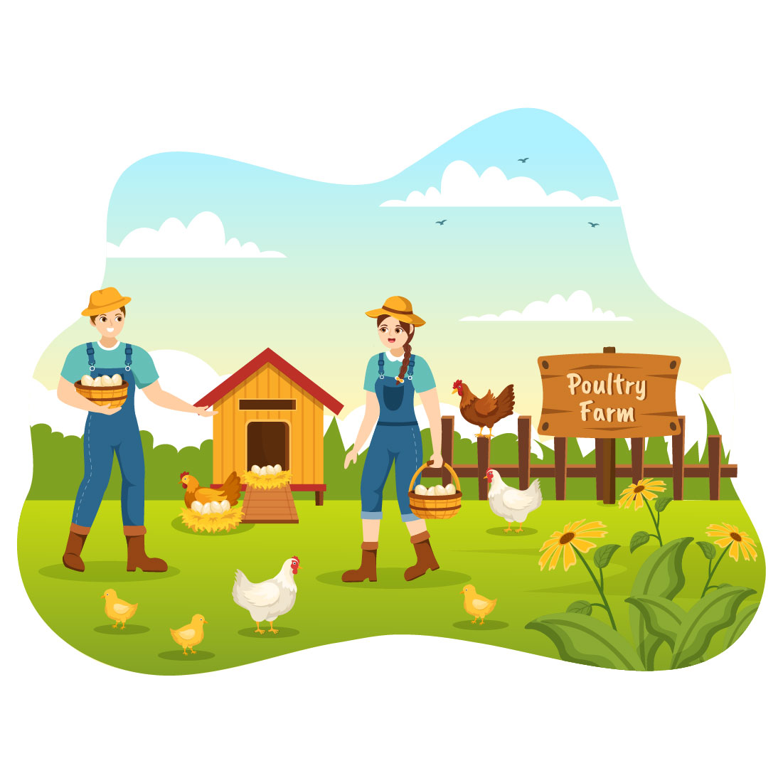 poultry farm clipart pictures