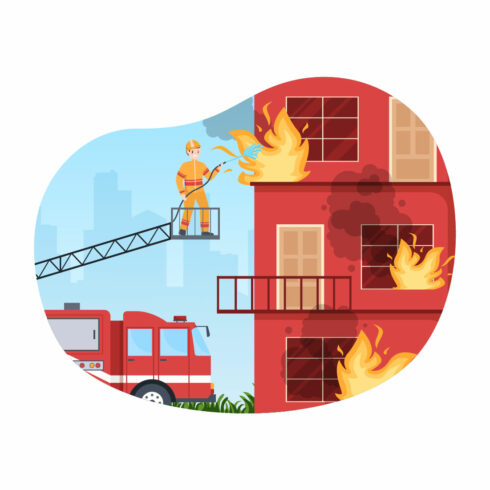 Fire Department or Firefighter Illustration cover image.