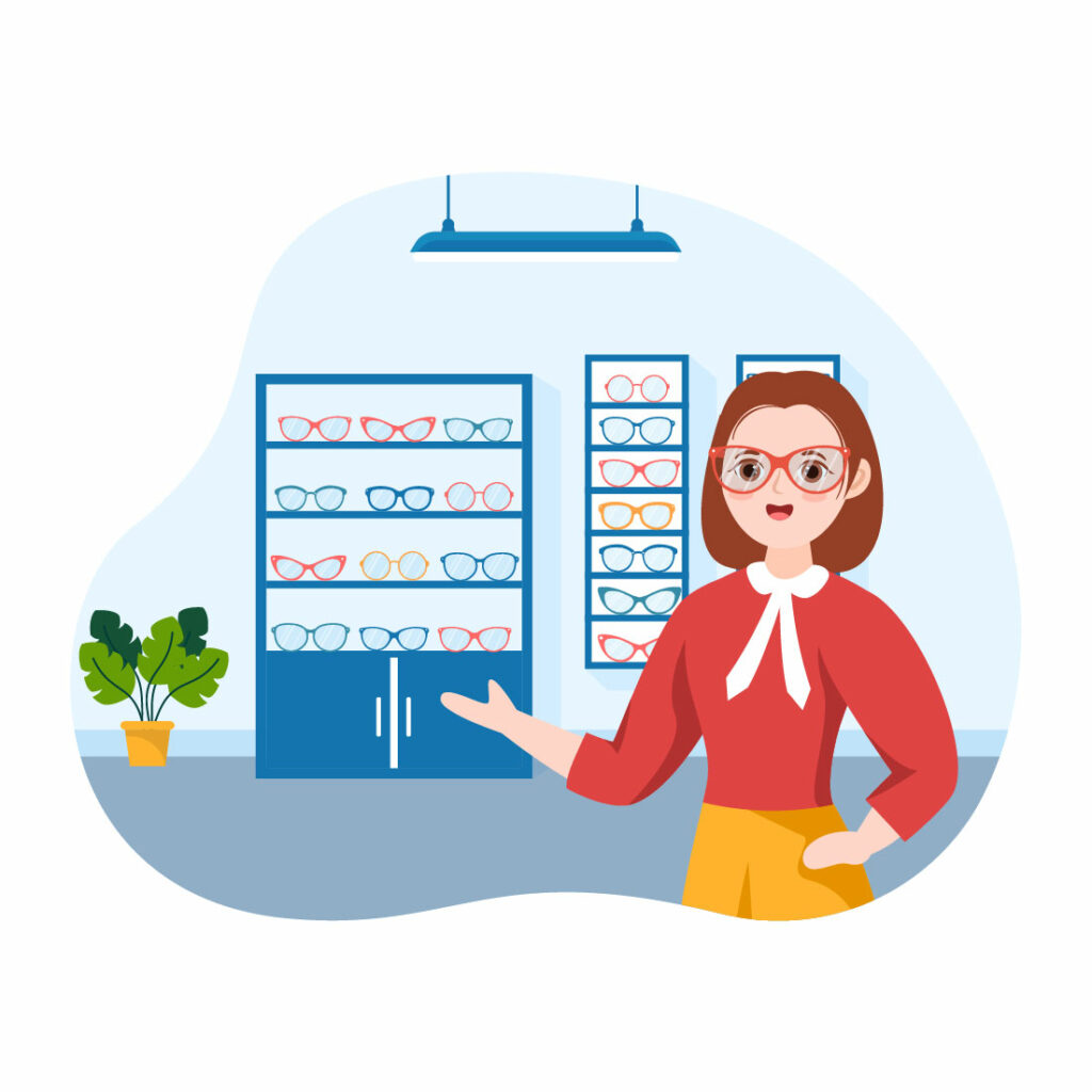 11 Eye Glasses Store Illustration MasterBundles