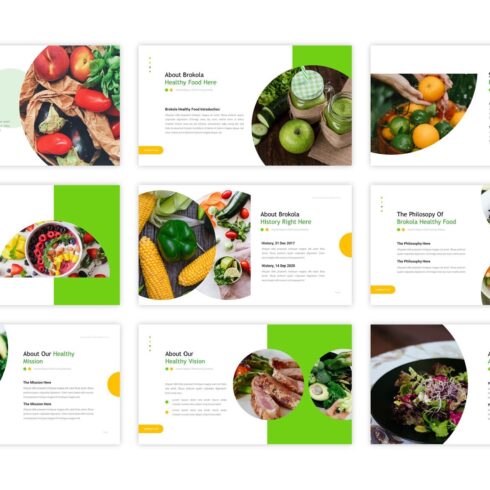 Brokola - Healthy Food PowerPoint Template – MasterBundles