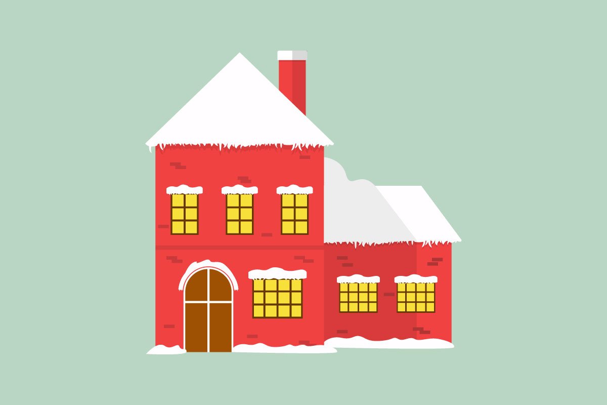 detached house clipart scrapbook