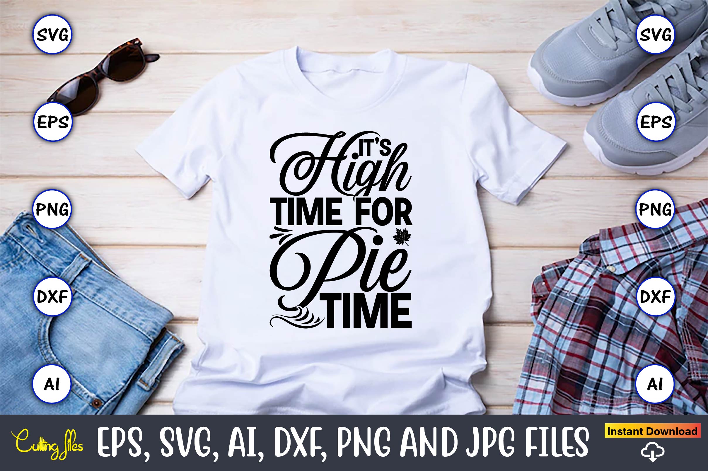 T-Shirt Time for Pie Time Graphics preview image.
