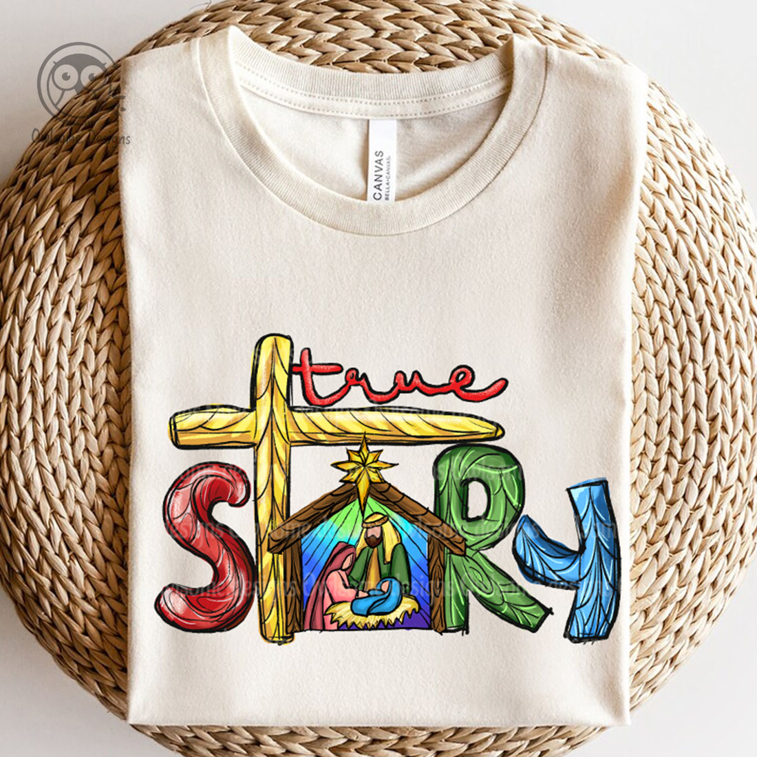 T-shirt True Story Christian Sublimation Design cover image.