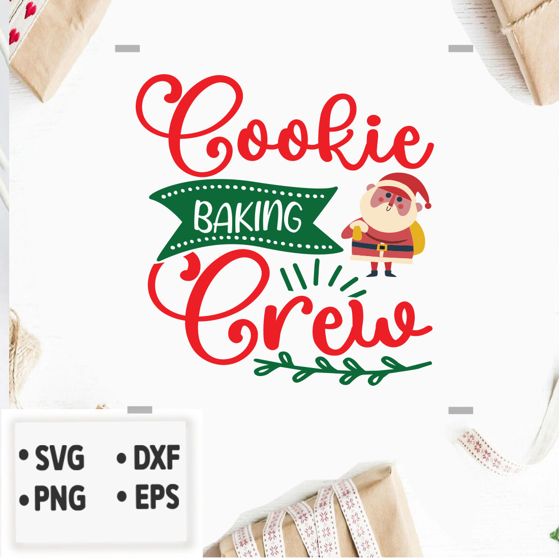 Image with enchanting inscription Cookie baking crew.