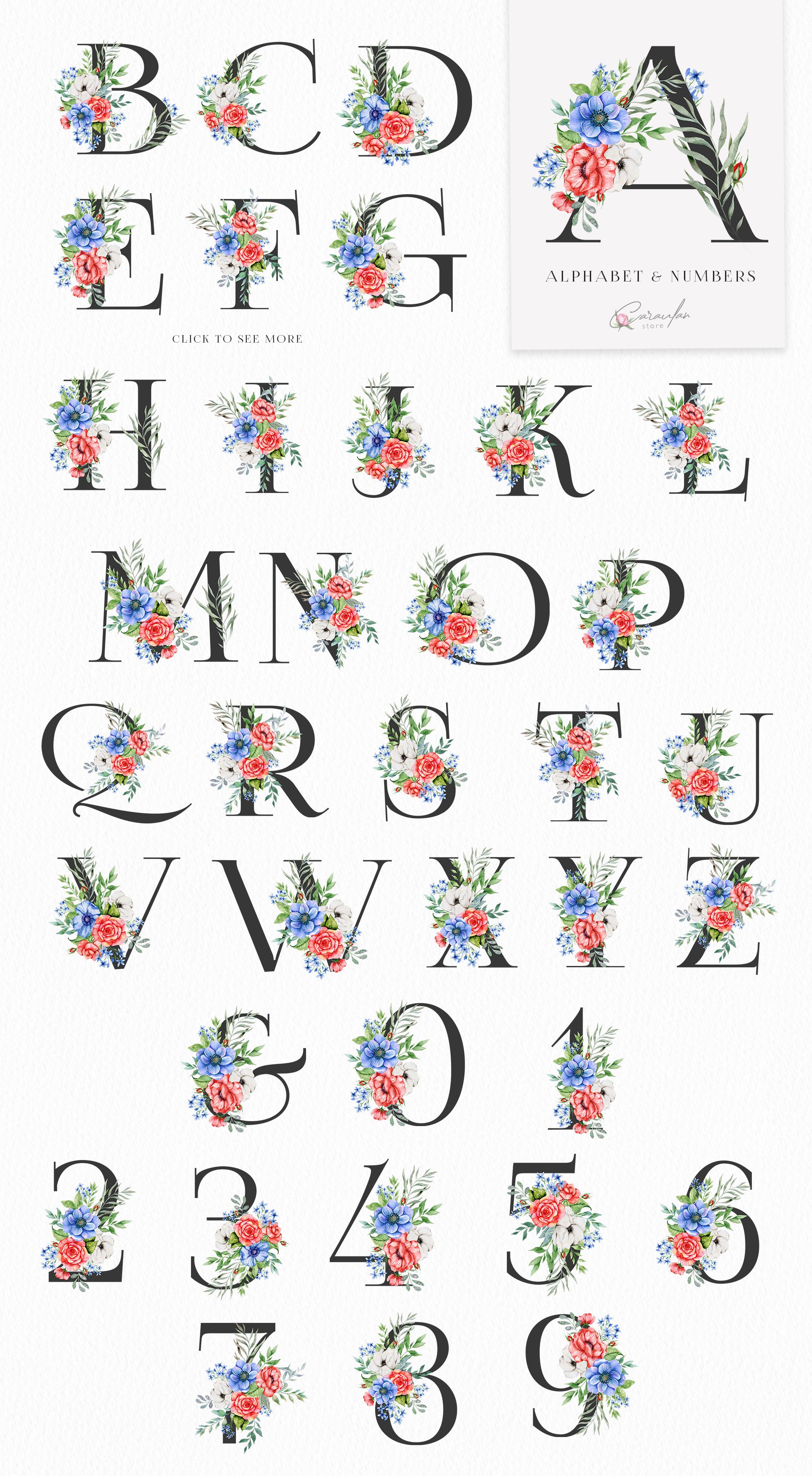 Flowers alphabet for you.