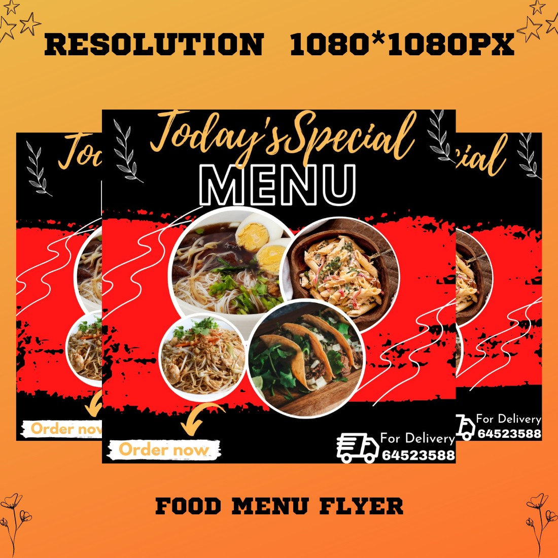 Food Menu Flyer - main image preview.
