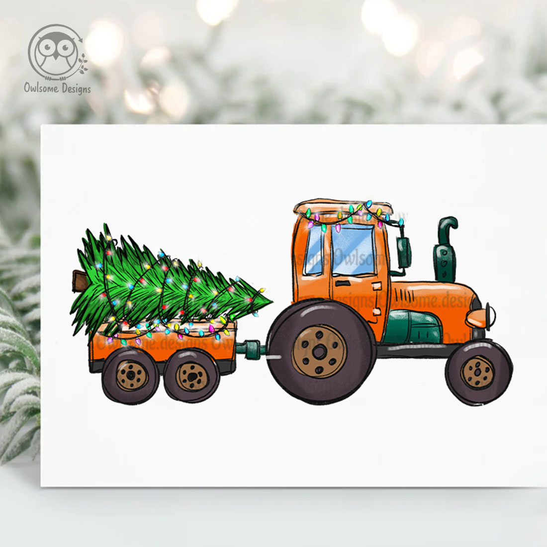 Christmas Tree On The Tractor created by mingying337.