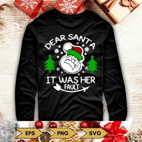 Picture of a gorgeous black Christmas print sweatshirt.