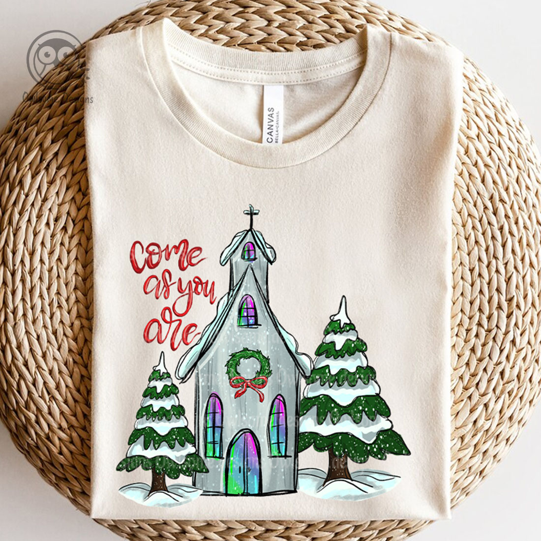 T-shirt Come as You Are Christmas Sublimation Design preview image.