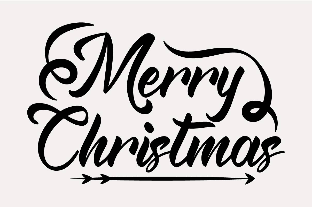 Merry Christmas - quote for t-shirt design.