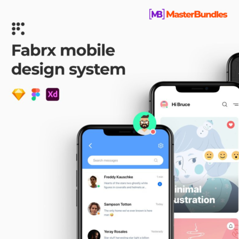 Mobile Design System Template cover image.