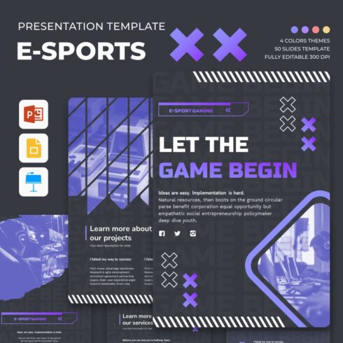 eSports Presentation Template - main image preview..