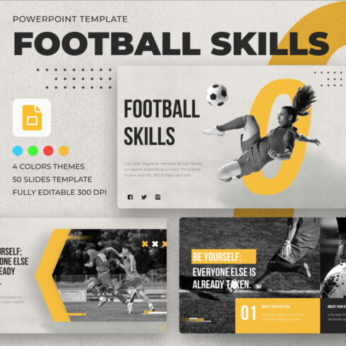 Football Skills Google Slides Theme.