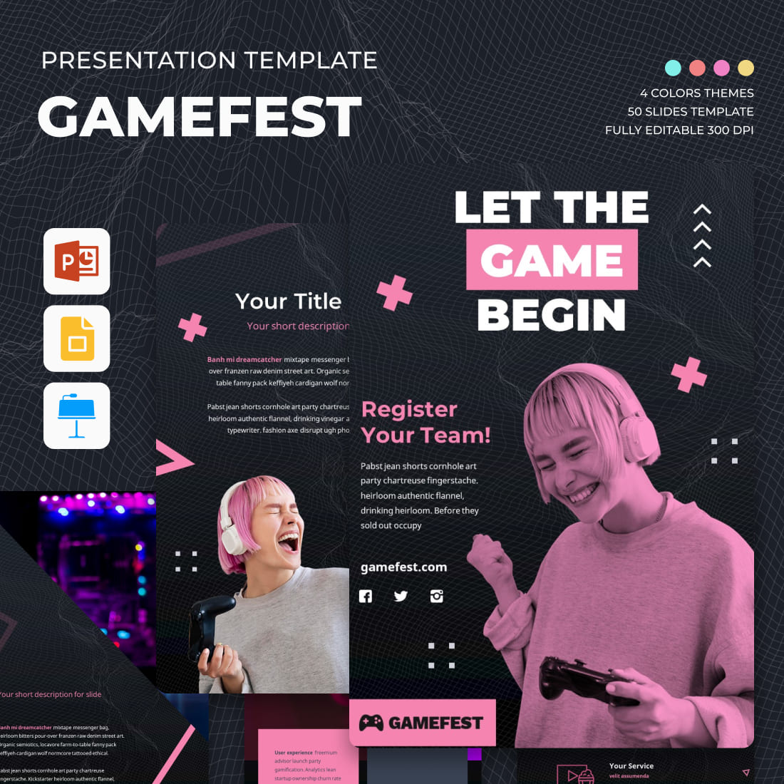 Game Fest Presentation Template.