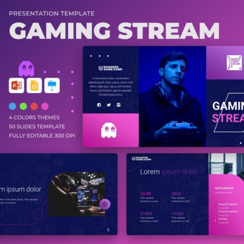 Gaming Stream Presentation Template.