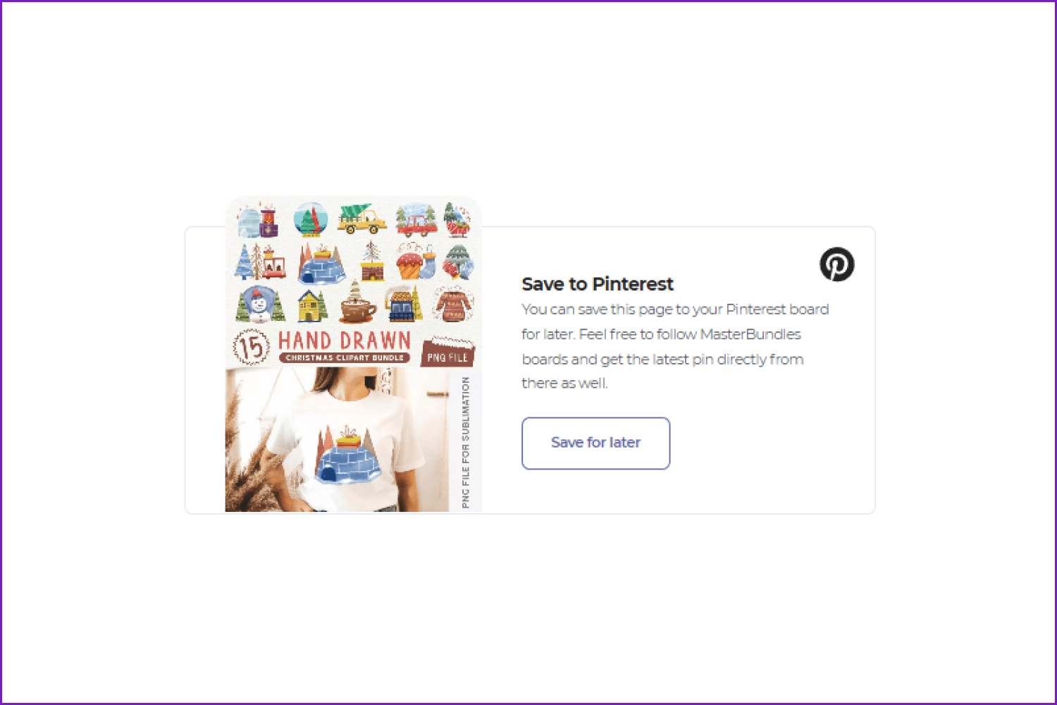 Screenshot of a website page with an image and a suggestion to save it to Pinterest.