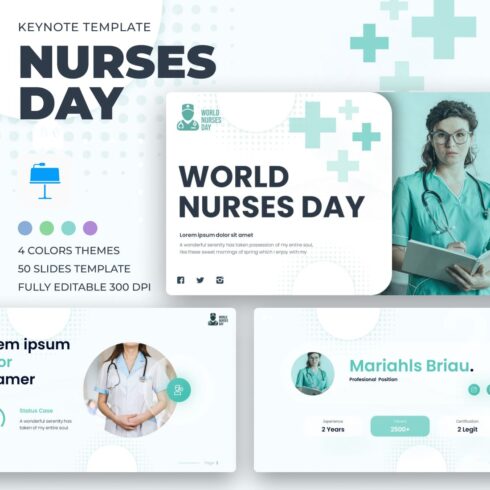 Nurses Day Keynote Template - main image preview.