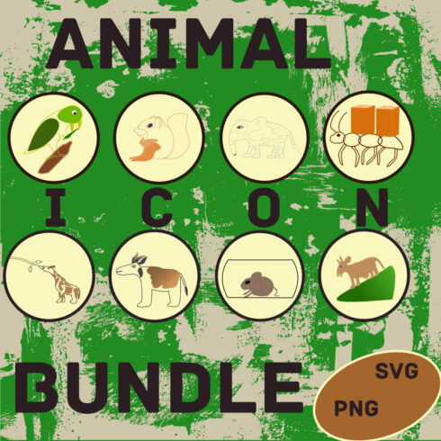 Animal Detailed Icon Bundle Pack - main image preview.