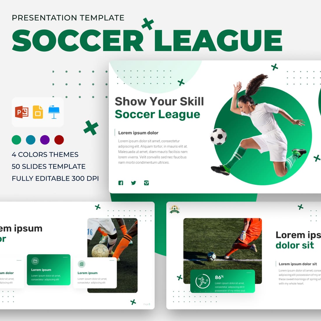 Soccer League Presentation Template.
