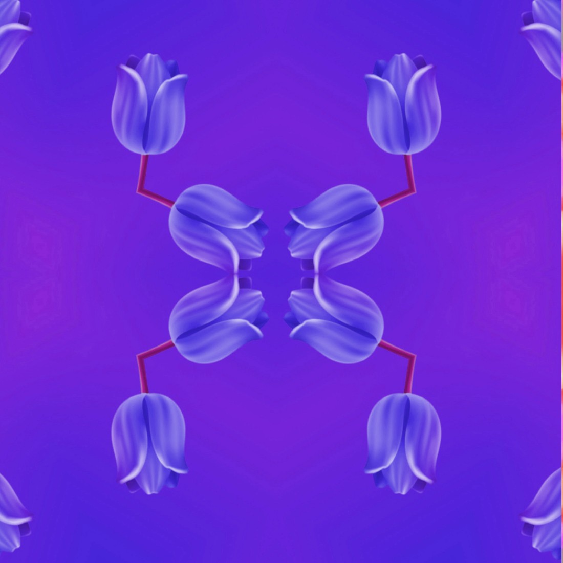 Geometric Tulip Elegant Digital Paper created by Octavia Bell.