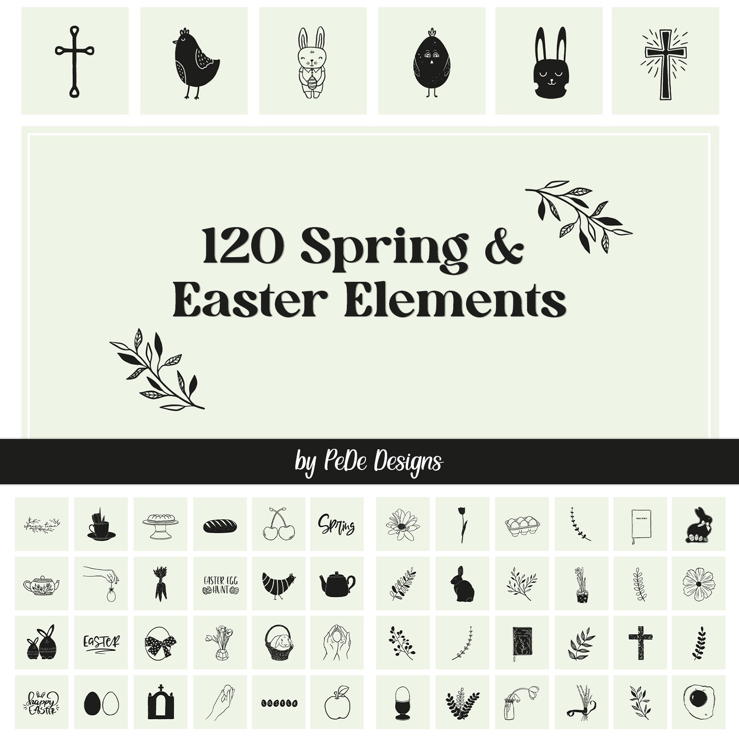 120 Spring & Easter Elements cover.