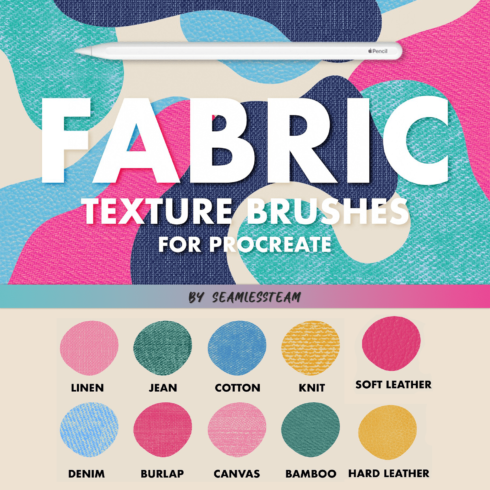 Fabric Brushes For Procreate.