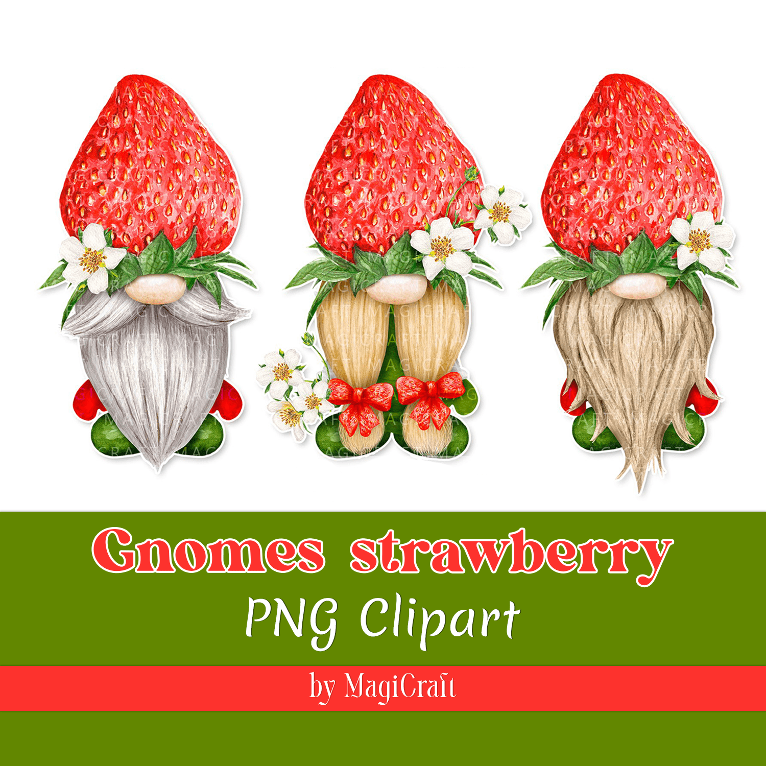 Gnomes Strawberry Png Clipart Watercolor Gonks Strawberry.