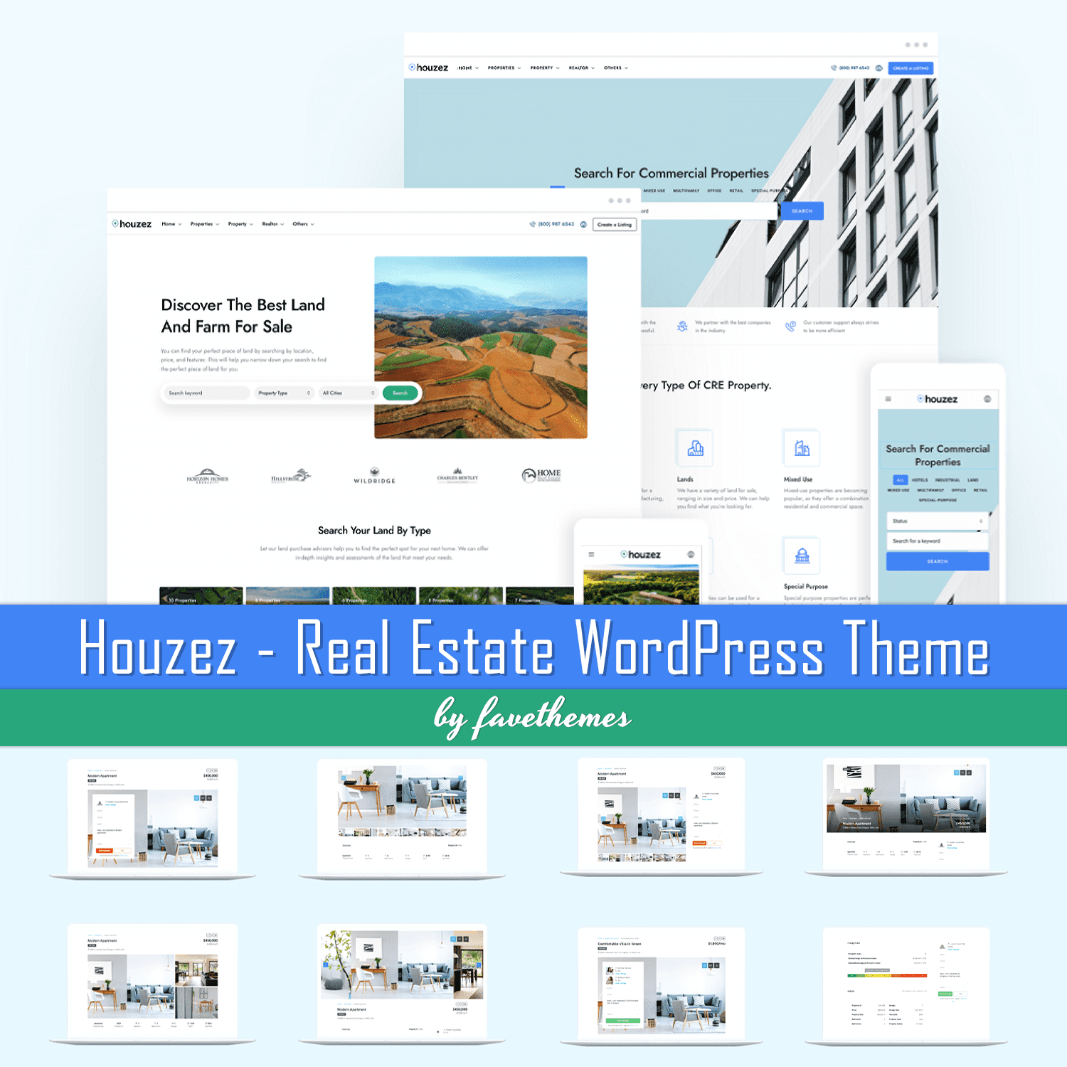 Houzez - Real Estate WordPress Theme cover.