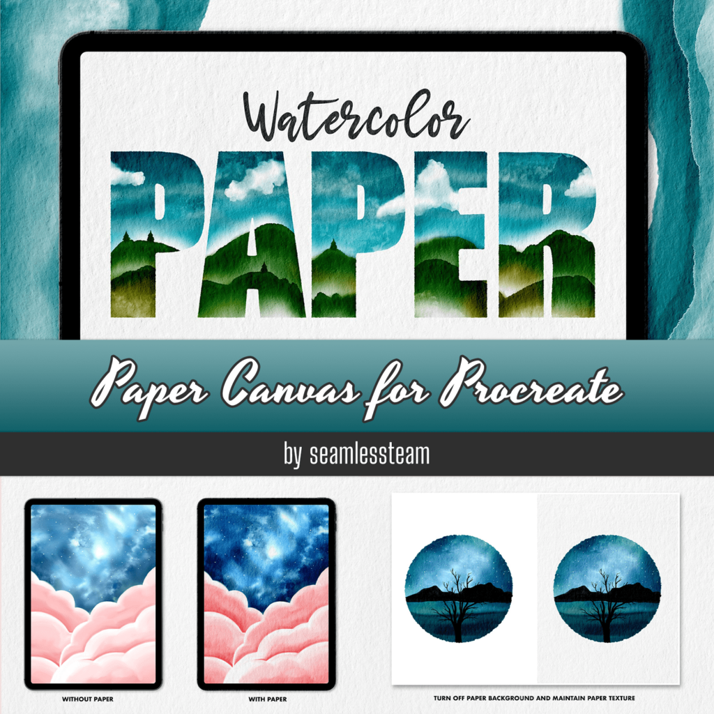 Paper Canvas for Procreate MasterBundles