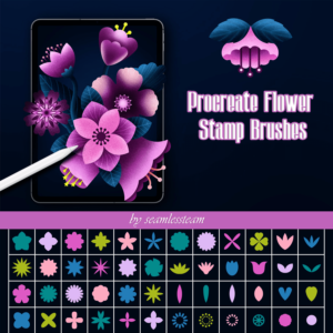Procreate Flower Stamp Brushes – MasterBundles
