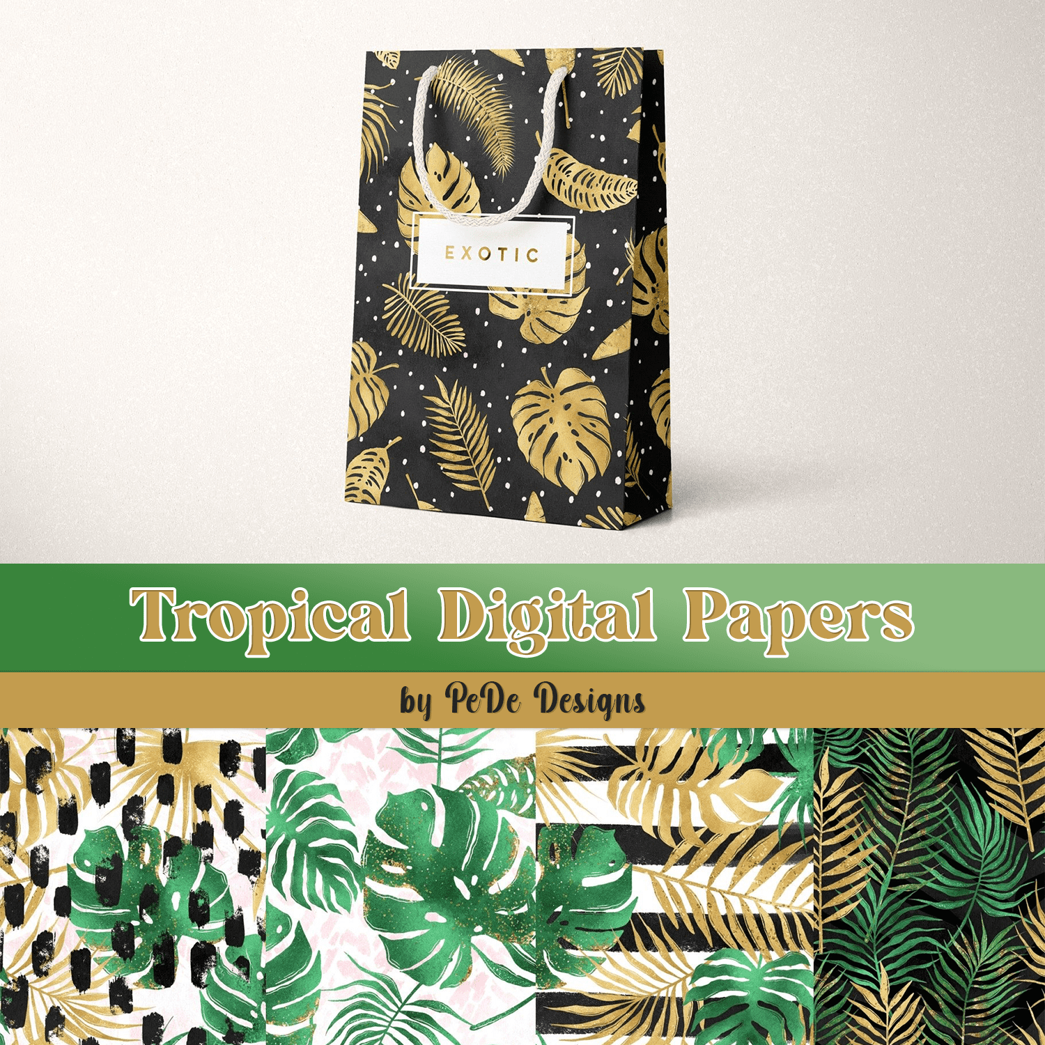 Tropical Digital Papers.