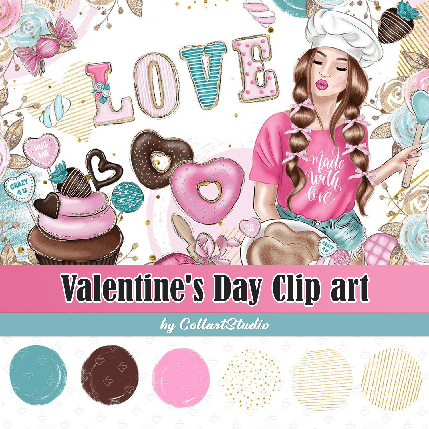 Valentine's Day Clip art cover.