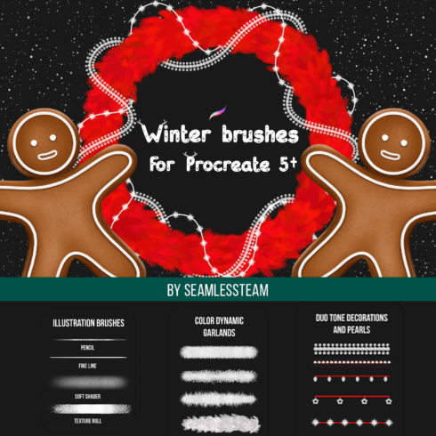 Winter Brushes For Procreate 5+ - main image preview.