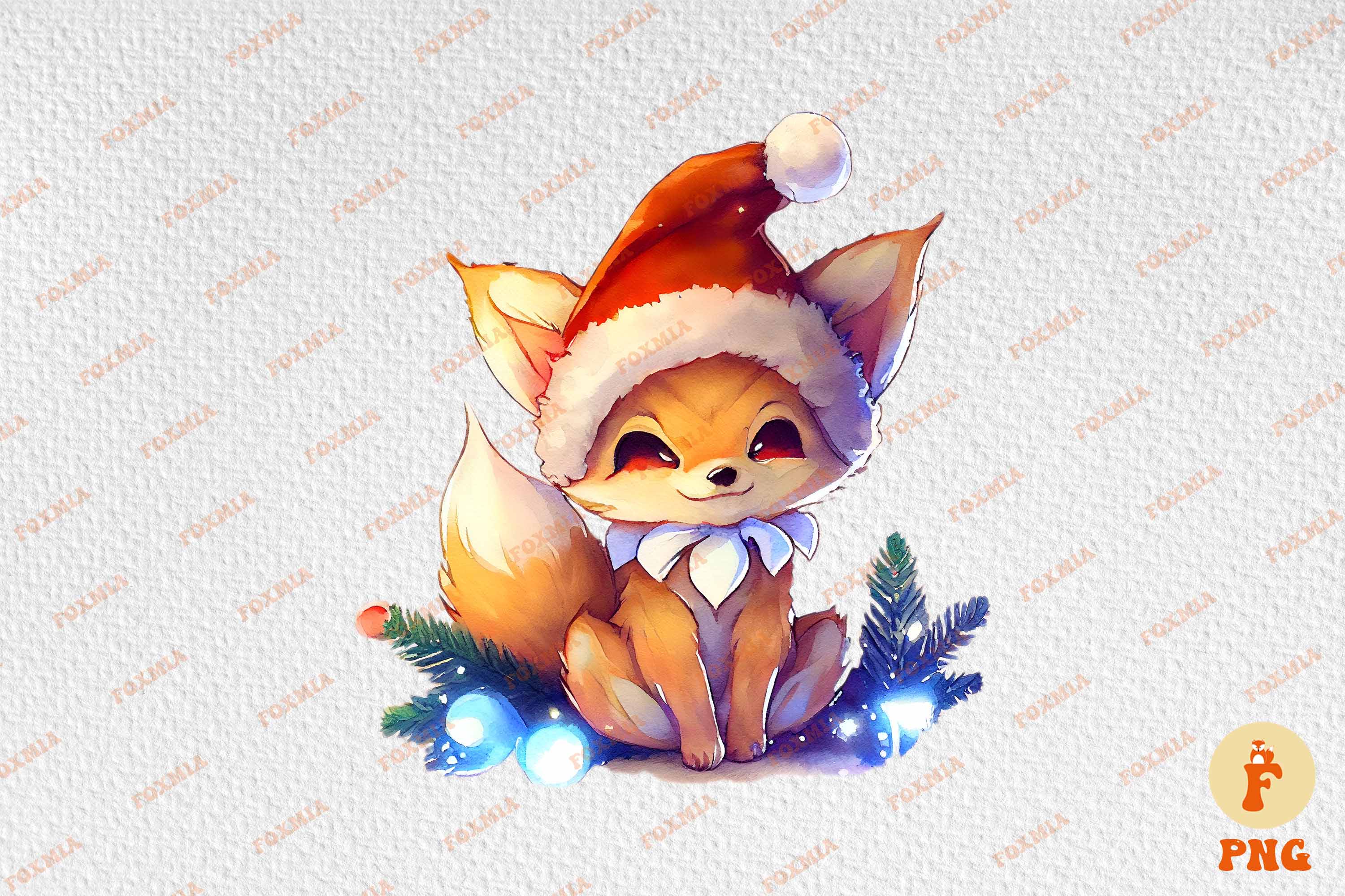 Cute little Christmas fox.