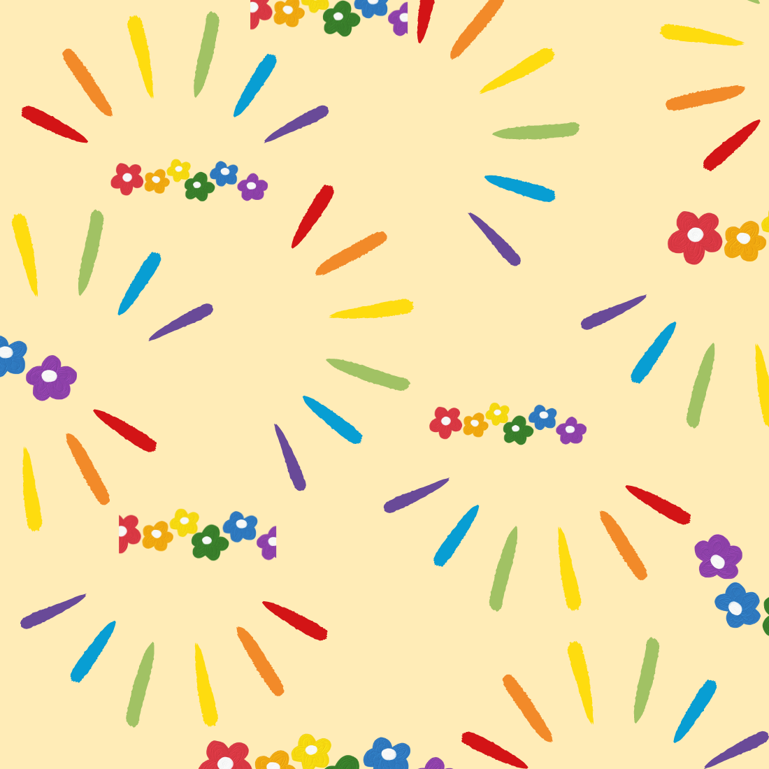 Pattern Rainbow Illustration preview image.
